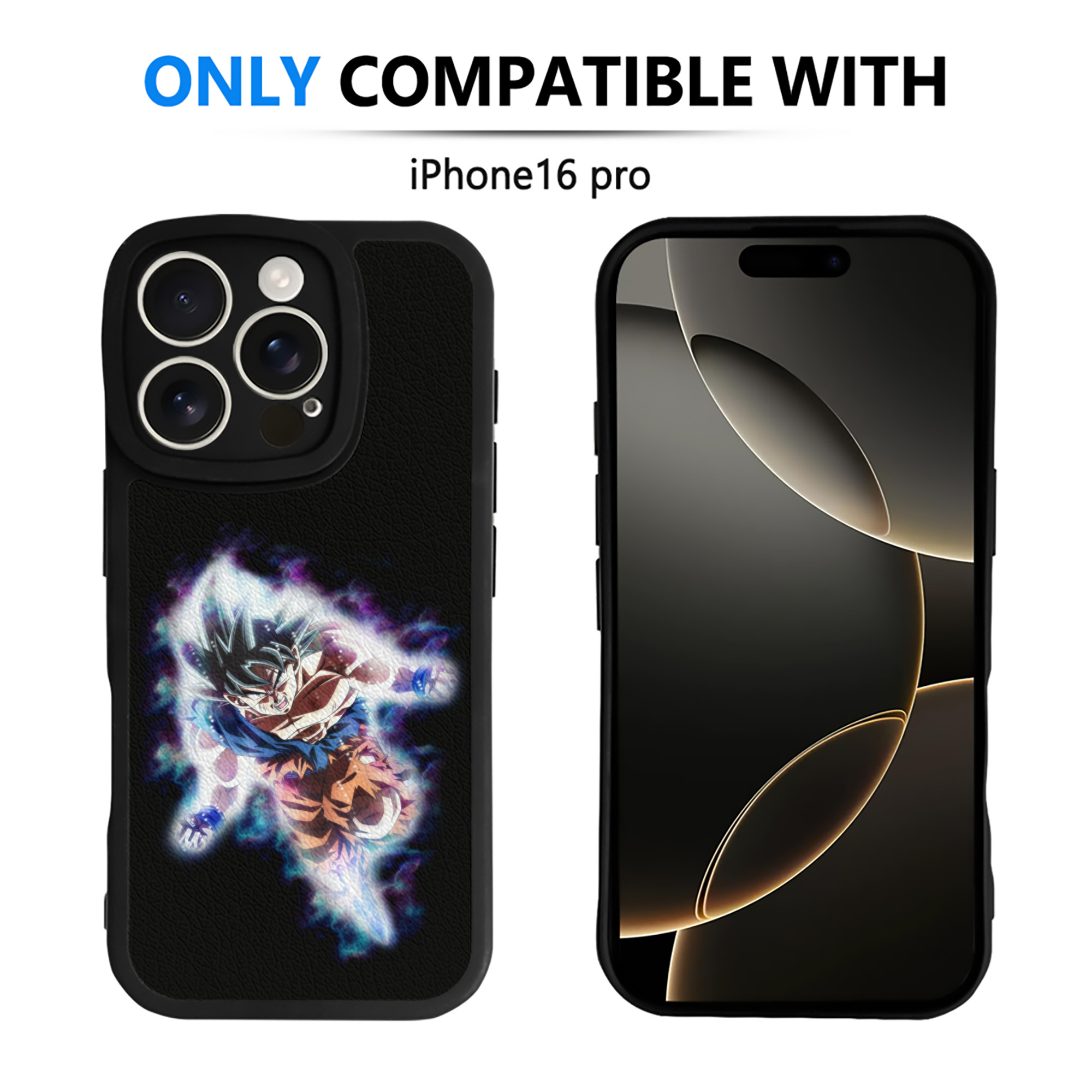 （画像用） ドラゴンボール 孫悟空（そん ごくう）Son Goku カカロット DRAGON BALL Kakarotto 【iPhone 16シリーズ対応】シリコンスマホケース（レザー調） 材質：シリコン